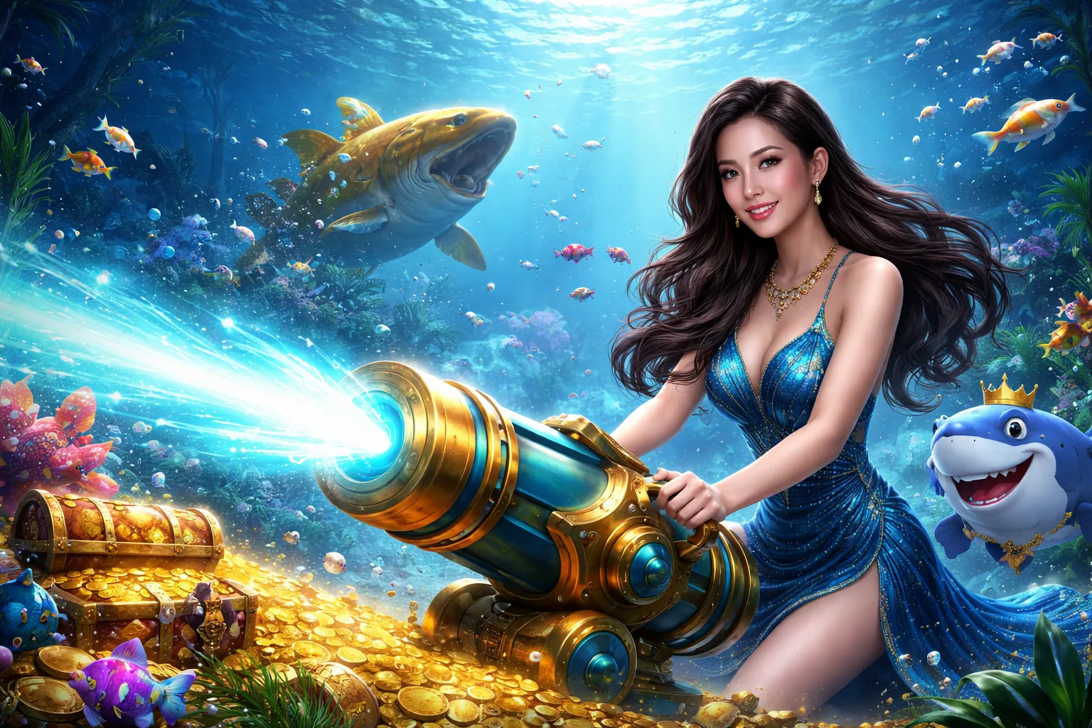 Giao diện game bắn cá AW8 sôi động