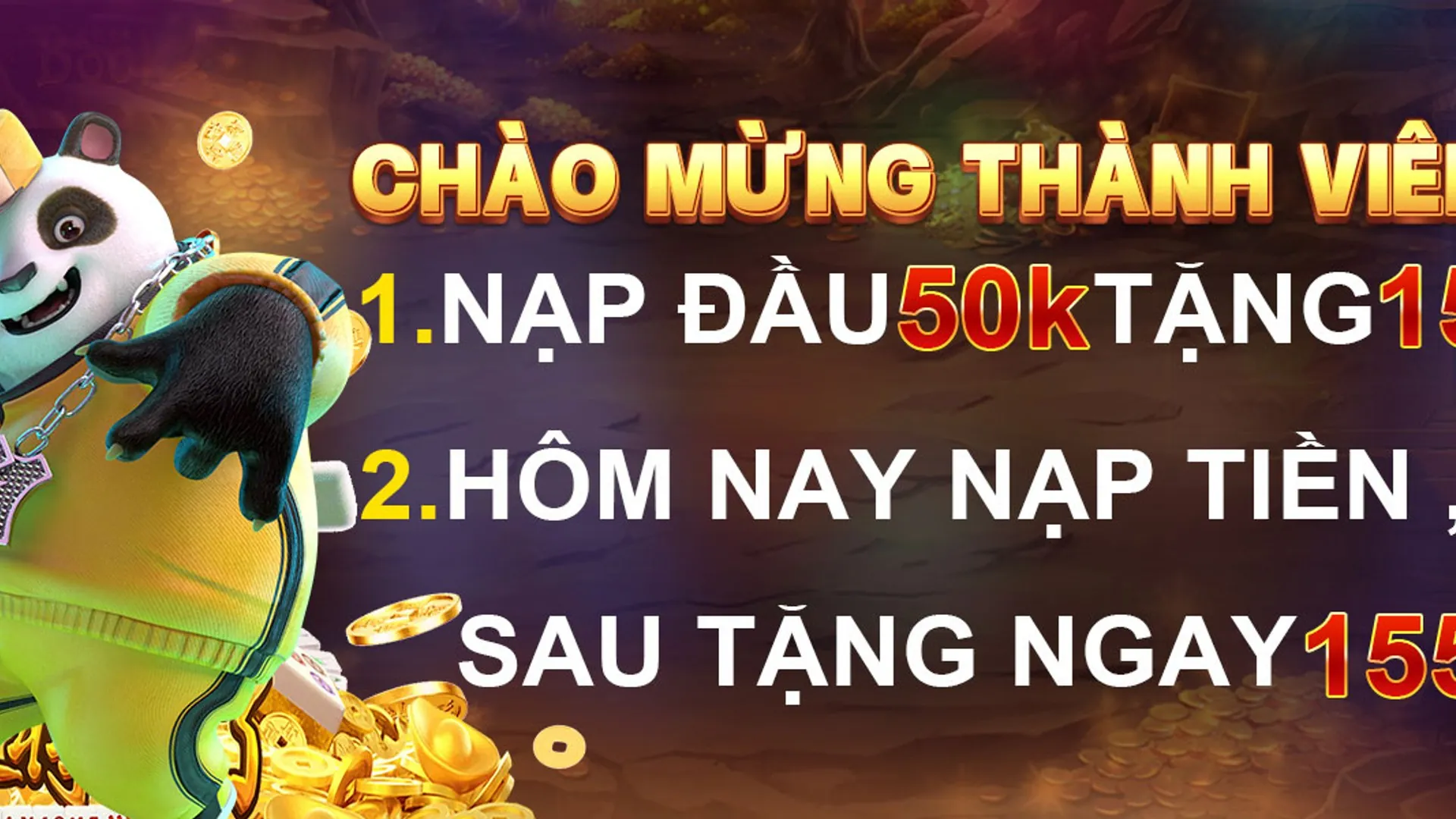Banner ưu đãi chào mừng thành viên mới AW8